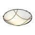Πλαφονιέρα τρίφωτη στρογγυλή Ø40 από λευκό γυαλί και χρυσόμαυρο μεταλλικό πλέγμα | Aca | DLA7193